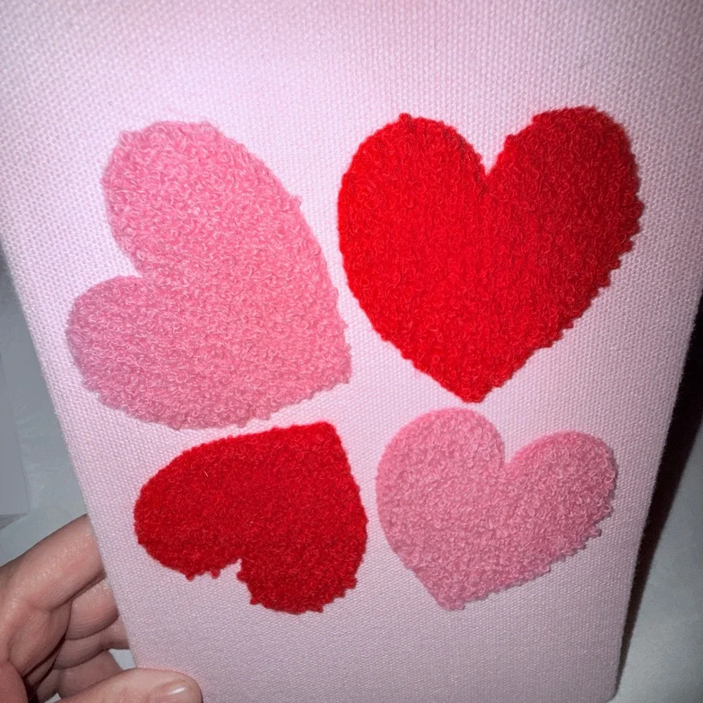 Dayna Lee‎ Molly & Rex Notepad Journal Set Pink Red New Heart Chenille List Pad